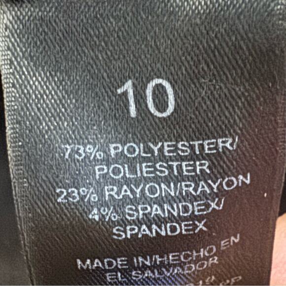 Nicole Miller black high-rise wide leg dress pants slacks size 10
 b20 - Picture 3 of 5